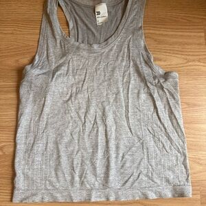 all in motion Gray Racerback Tank Top